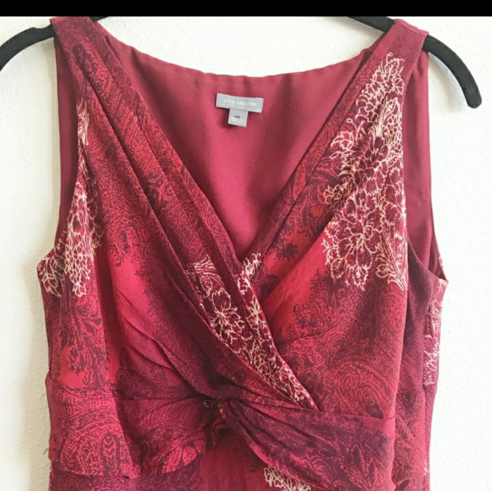 ANN TAYLOR Silk, Sleeveless Dress Sz. 10 New With Tag! - Picture 3 of 7